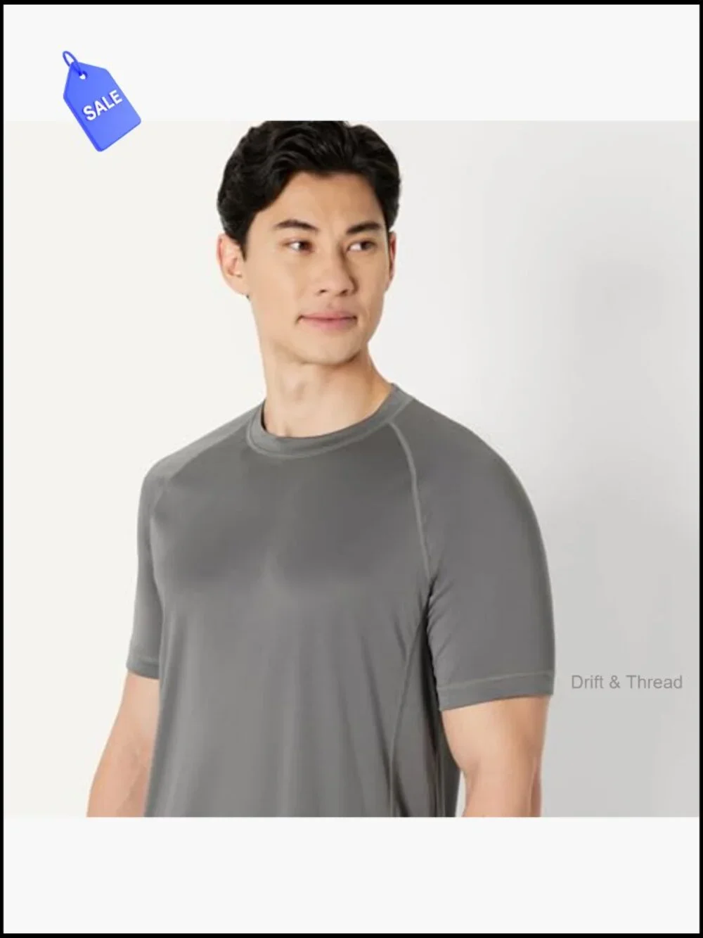 Men's Slim-Fit Short-Sleeve Quick-Dry UPF 50 Swim Tee